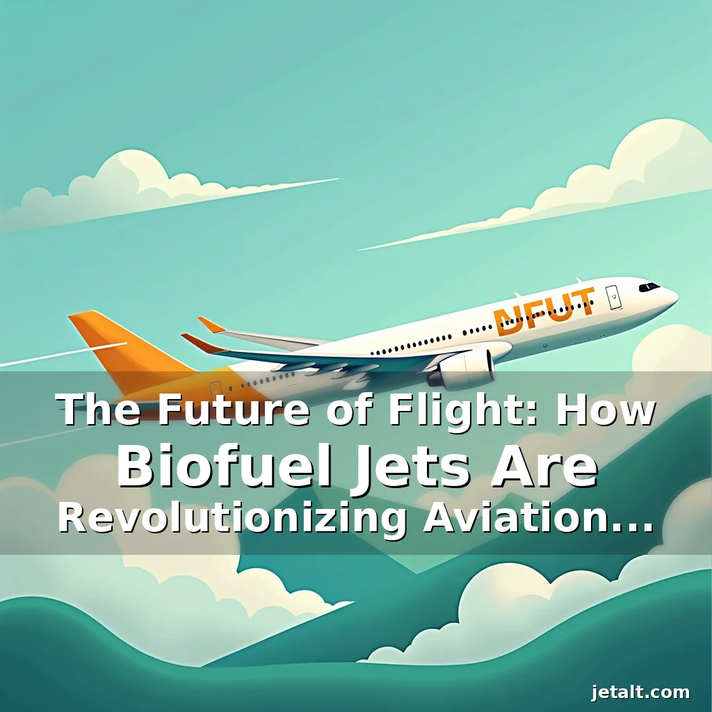 Read more about the article The Future of Flight: How Biofuel Jets Are Revolutionizing Aviation Sustainability